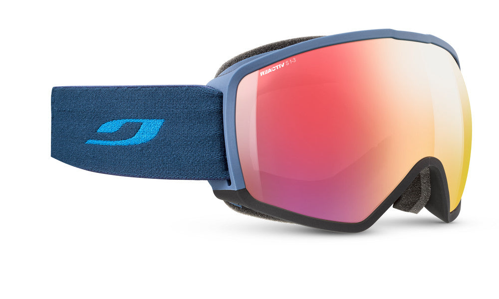 Julbo Hit OTG Skibrille – Blau / Schwarz – REACTIV 1-3 High Contrast – Frontansicht