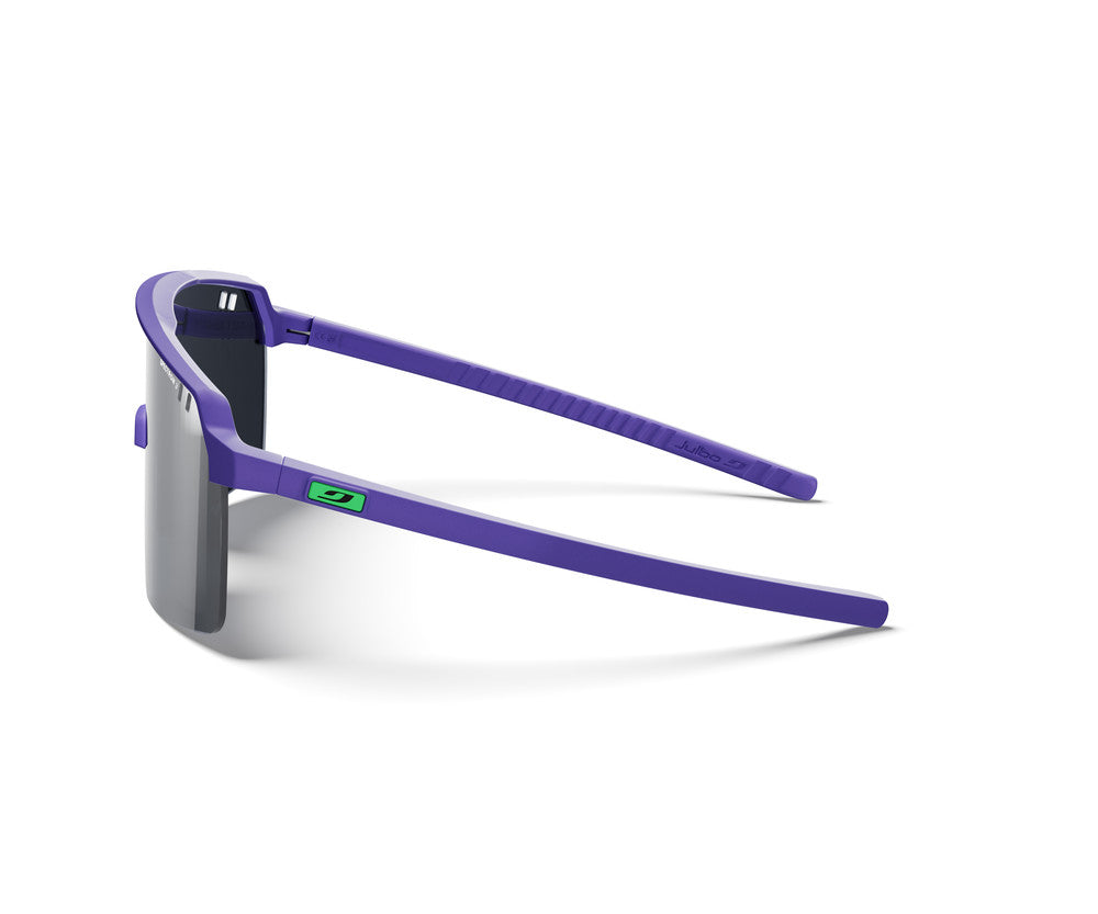 Julbo Intensity Junior Watt'Ever Kinder-Sportbrille – Violett / Grau / Grün – Spectron 3 – Seitenansicht