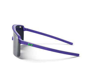 Julbo Intensity Junior Watt'Ever Kinder-Sportbrille – Violett / Grau / Grün – Spectron 3 – Seitenansicht
