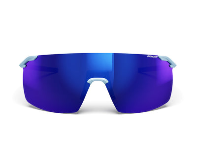 Julbo Faster S Sportbrille – Hellblau – REACTIV 1-3 High Contrast – Seitenansicht