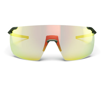 Julbo Faster L Sportbrille – Grün Army – REACTIV 1-3 Light Amplifier – Seitenansicht