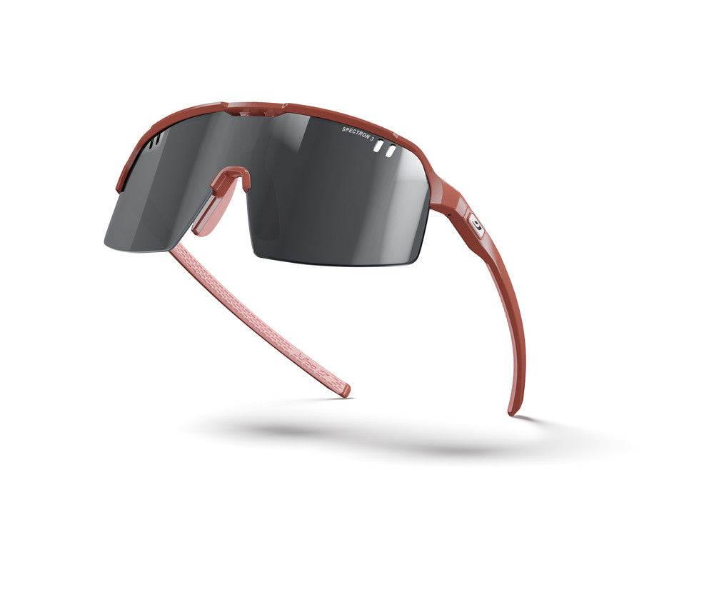Julbo Intensity Neo Kinder-Sportbrille – Dunkelrosa / Hellrosa – Spectron 3 – Seitenansicht