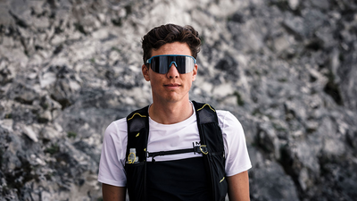evil eye trailsense II Sportbrille – ocean blue matt – LST® grey silver M – Modelfoto