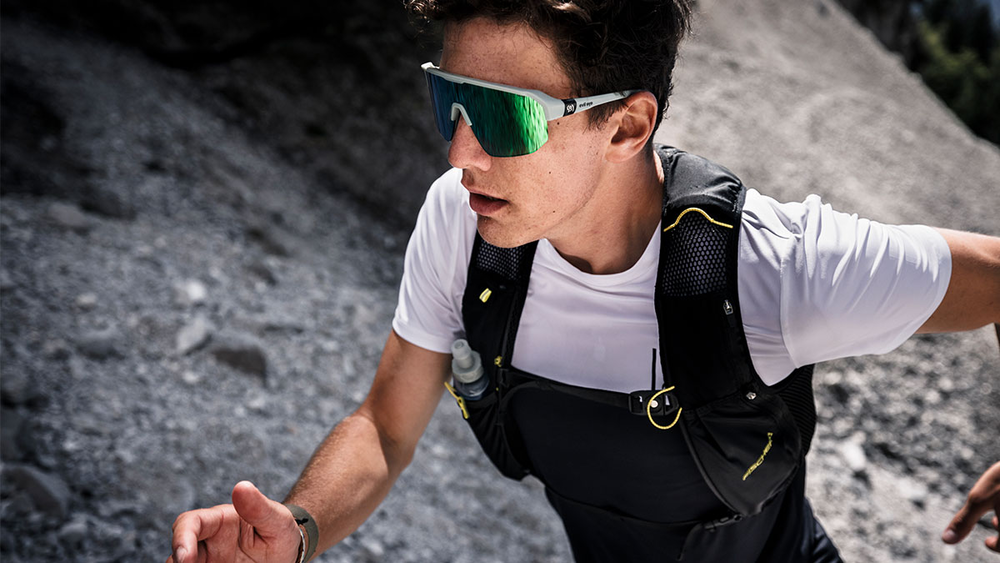 evil eye trailsense II Sportbrille – smoke green matt – LST® VARiO blue-green M – Modelfoto