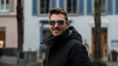 evil eye flare Sportbrille – smoke green matt – LST® grey silver M – Modelfoto