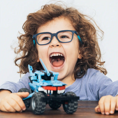 gloryfy GX Kids Shark clear Kinderbrille – Tragebild Herren