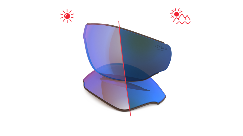 evil eye Wechselglas LST® blue light VARiO M für fusor pro
