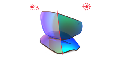 evil eye Wechselglas LST® VARiO blue-green M für fusor pro