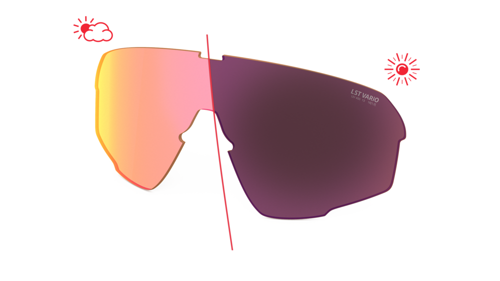 evil eye Wechselglas LST® VARiO purple M für trailsense