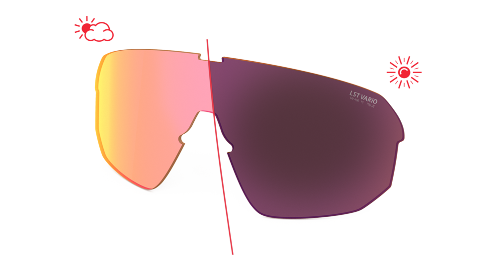 evil eye Wechselglas LST® VARiO purple M für trailsense II