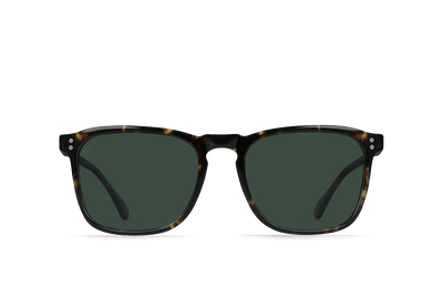 Raen Wiley 56 Sonnenbrille – Brindle Tortoise / Green Polarized