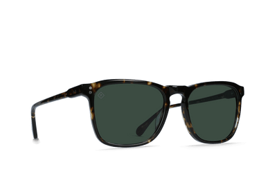 Raen Wiley 56 Sonnenbrille – Brindle Tortoise / Green Polarized