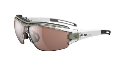 evil eye trace pro Sportbrille – clear transparent – LST® contrast silver M – Seitenansicht