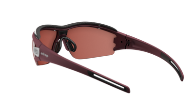 evil eye trace pro Sportbrille – dark red matt – LST® active silver M – Rückansicht