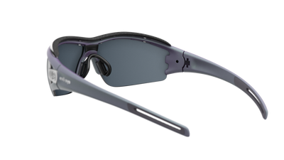 evil eye trace pro Sportbrille – dynamic purple matt – LST® grey silver M – Rückansicht