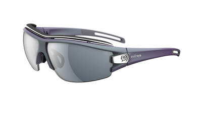 evil eye trace pro Sportbrille – dynamic purple matt – LST® grey silver M – Seitenansicht