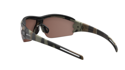 evil eye trace pro Sportbrille – camo matt – LST® contrast silver M – Rückansicht