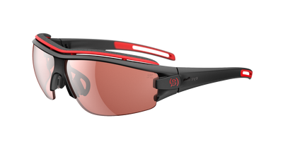 evil eye trace pro Sportbrille – black matt – LST® active silver M – Seitenansicht