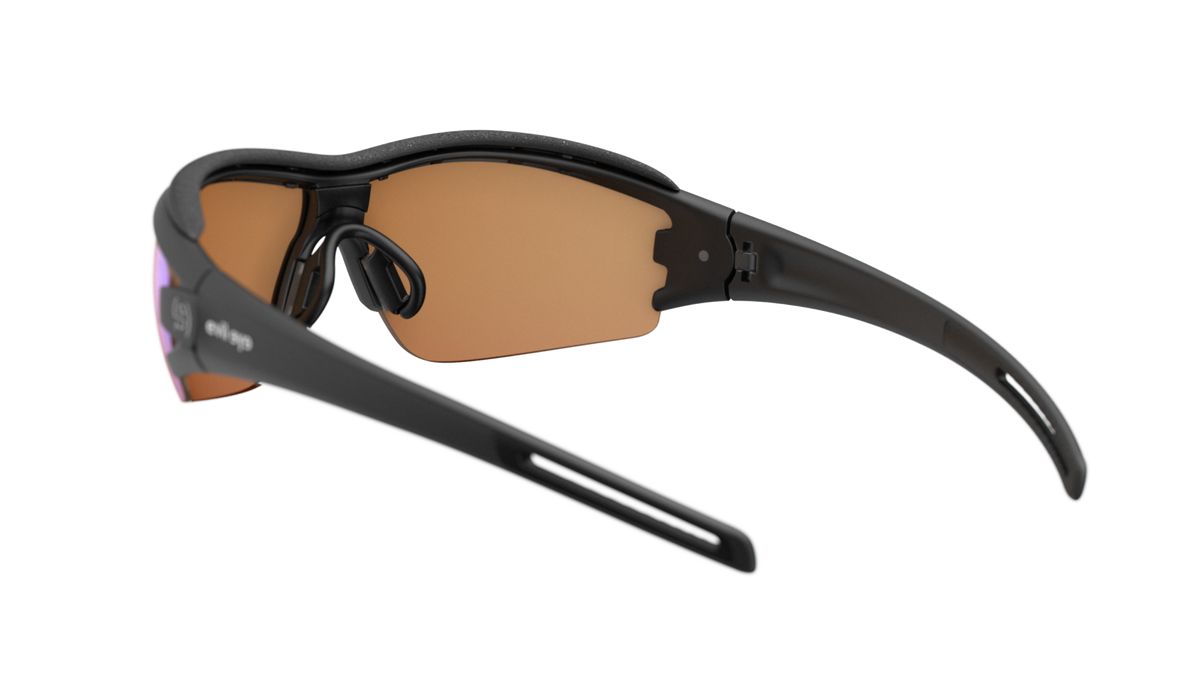 evil eye trace pro Sportbrille – black matt – LST® VARiO blue-green M – Rückansicht