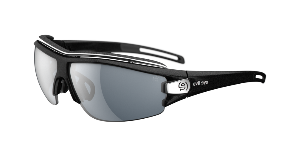 evil eye trace pro Sportbrille – night sky black matt – LST® grey silver M – Seitenansicht