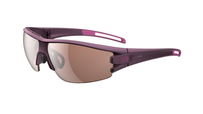 evil eye trace Sportbrille – violet metallic – LST® contrast silver M – Seitenansicht