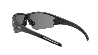 evil eye trace Sportbrille – black matt – LST® grey silver M – Rückansicht