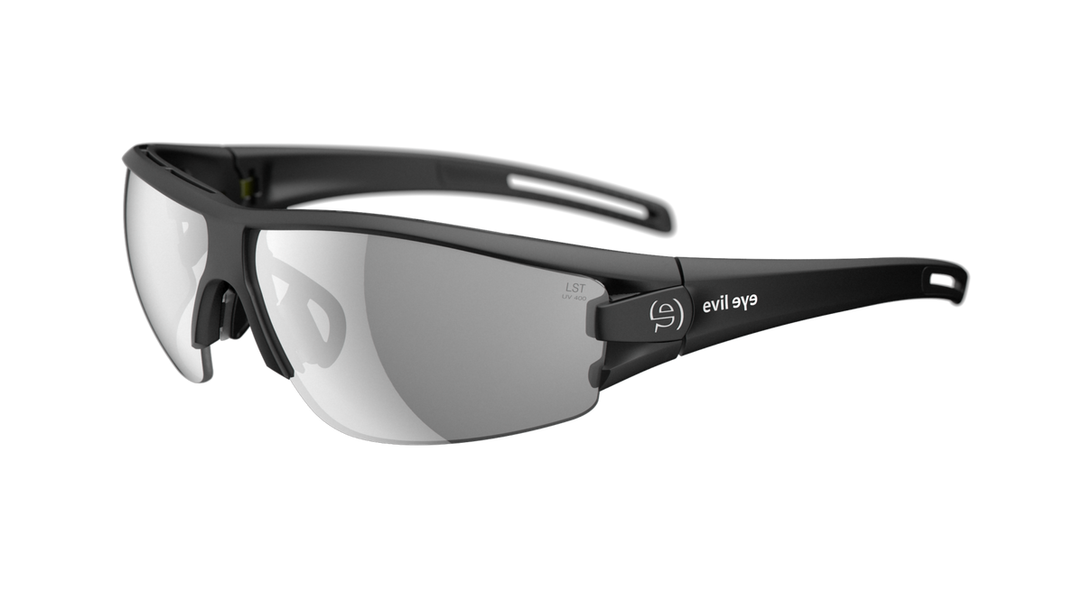 evil eye trace Sportbrille – black matt – LST® grey silver M – Seitenansicht