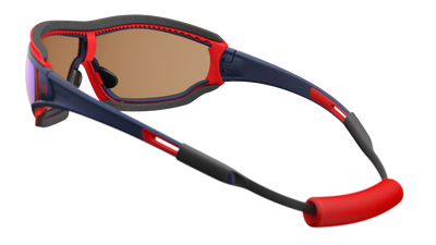 evil eye fusor pro Sportbrille – navy metallic – LST® blue light VARiO M – Rückansicht