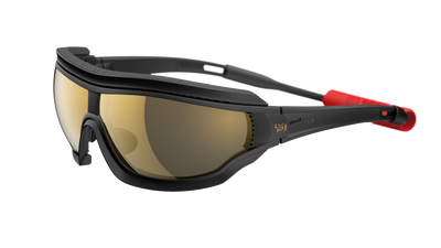 evil eye fusor pro Sportbrille – black matt – space M – Seitenansicht