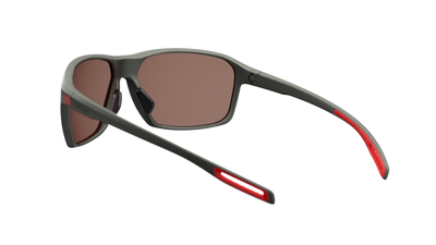 evil eye nook Sportbrille – dark olive metallic – LST® contrast silver M – Rückansicht