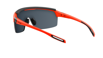 evil eye traileye pro Sportbrille – neon orange matt – LST® grey silver M – Rückansicht