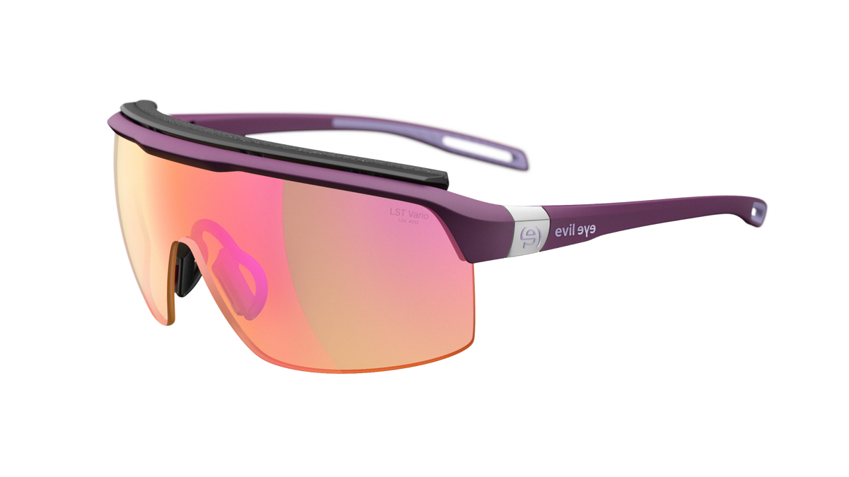 evil eye traileye pro Sportbrille – violet matt – LST® VARiO purple M – Seitenansicht