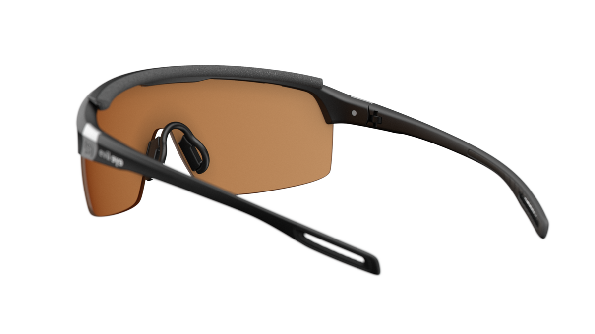 evil eye traileye pro Sportbrille – black matt – LST® VARiO blue-green M – Rückansicht