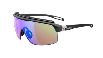 evil eye traileye pro Sportbrille – black matt – LST® VARiO blue-green M – Seitenansicht