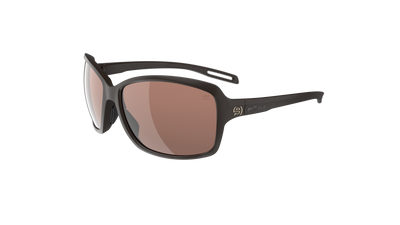 evil eye basou Sportbrille – dark brown matt – LST® contrast silver M – Seitenansicht