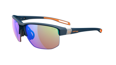 evil eye elate.t Sportbrille – dark blue matt – LST® VARiO blue-green M – Seitenansicht