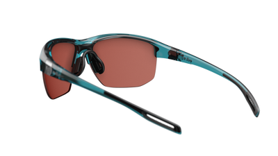 evil eye elate.t Sportbrille – petrol transparent – LST® active silver M – Rückansicht