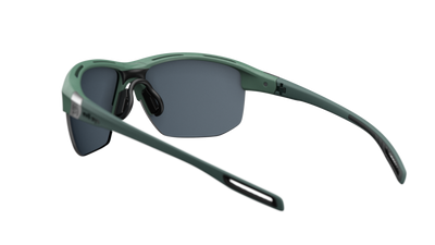 evil eye elate.t Sportbrille – raw green matt – LST® grey silver M – Rückansicht