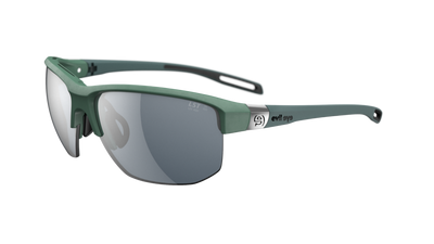 evil eye elate.t Sportbrille – raw green matt – LST® grey silver M – Seitenansicht