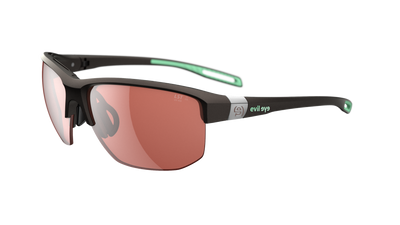 evil eye elate.t Sportbrille – dark brown metallic – LST® active silver M – Seitenansicht