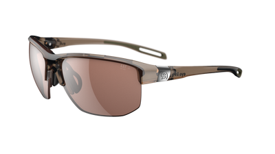 evil eye elate.t Sportbrille – brown transparent – LST® contrast silver M – Seitenansicht