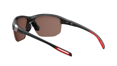 evil eye elate.t Sportbrille – black matt – LST® contrast silver M – Rückansicht