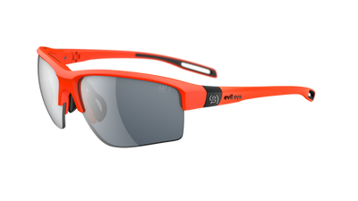 evil eye elate.p Sportbrille – neon orange matt – LST® grey silver M – Seitenansicht