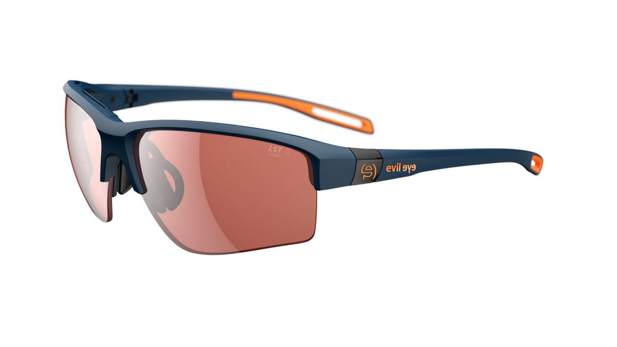 evil eye elate.p Sportbrille – dark blue matt – LST® active silver M – Seitenansicht