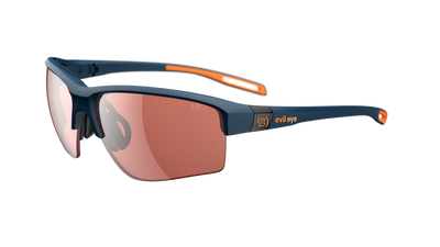 evil eye elate.p Sportbrille – dark blue matt – LST® active silver M – Seitenansicht