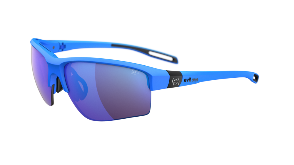 evil eye elate.p Sportbrille – neon blue matt – LST® active blue M – Seitenansicht