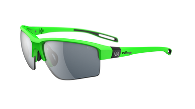 evil eye elate.p Sportbrille – neon green matt – LST® grey silver M – Seitenansicht