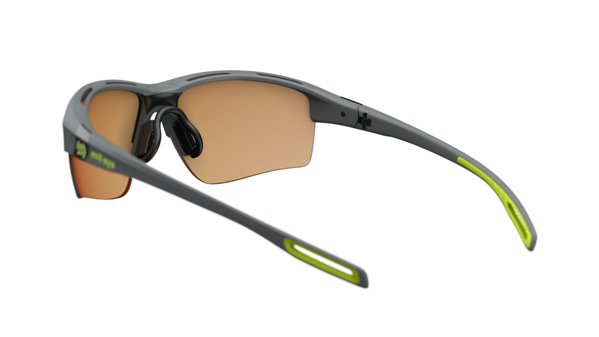 evil eye elate.p Sportbrille – dark grey matt – LST® VARiO blue-green M – Rückansicht