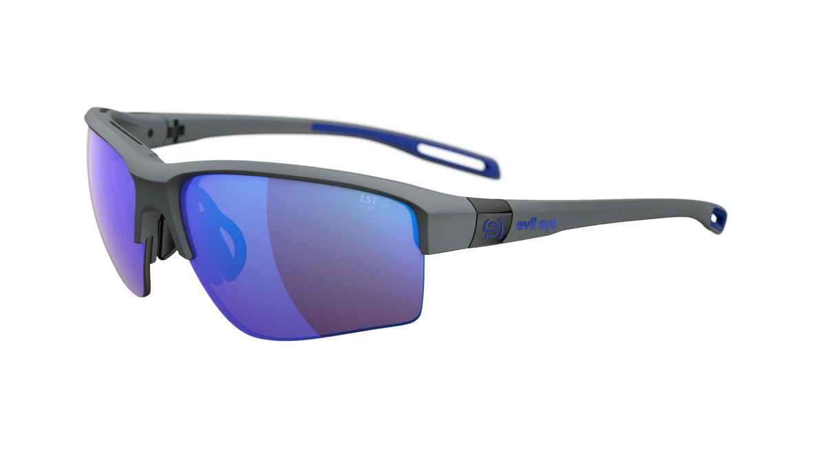 evil eye elate.p Sportbrille – dark grey matt – LST® active blue M – Seitenansicht