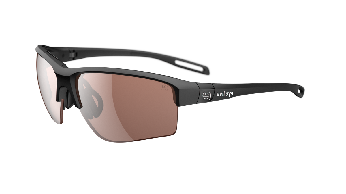 evil eye elate.p Sportbrille – black matt – LST® contrast silver M – Seitenansicht